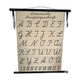 Old alphabet poster