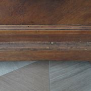 Louis Philippe style chest of drawers with 4 drawers in solid walnut and marble, 1900-1950.