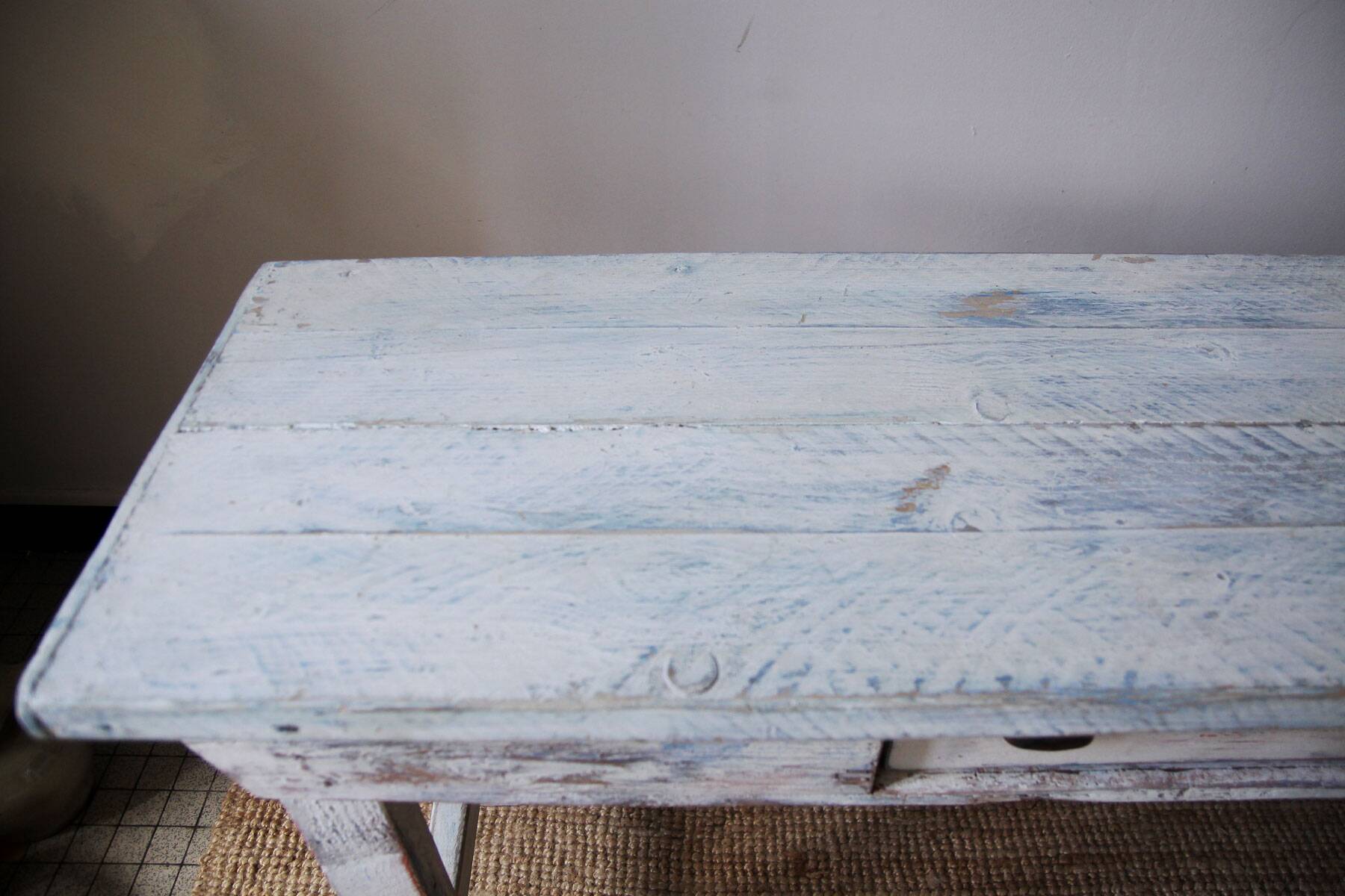 Console / patinated wooden shelf