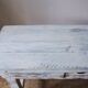 Console / patinated wooden shelf