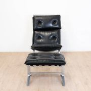High armchair and ottoman Joker by Olivier Mourgue for Airborn, 1964