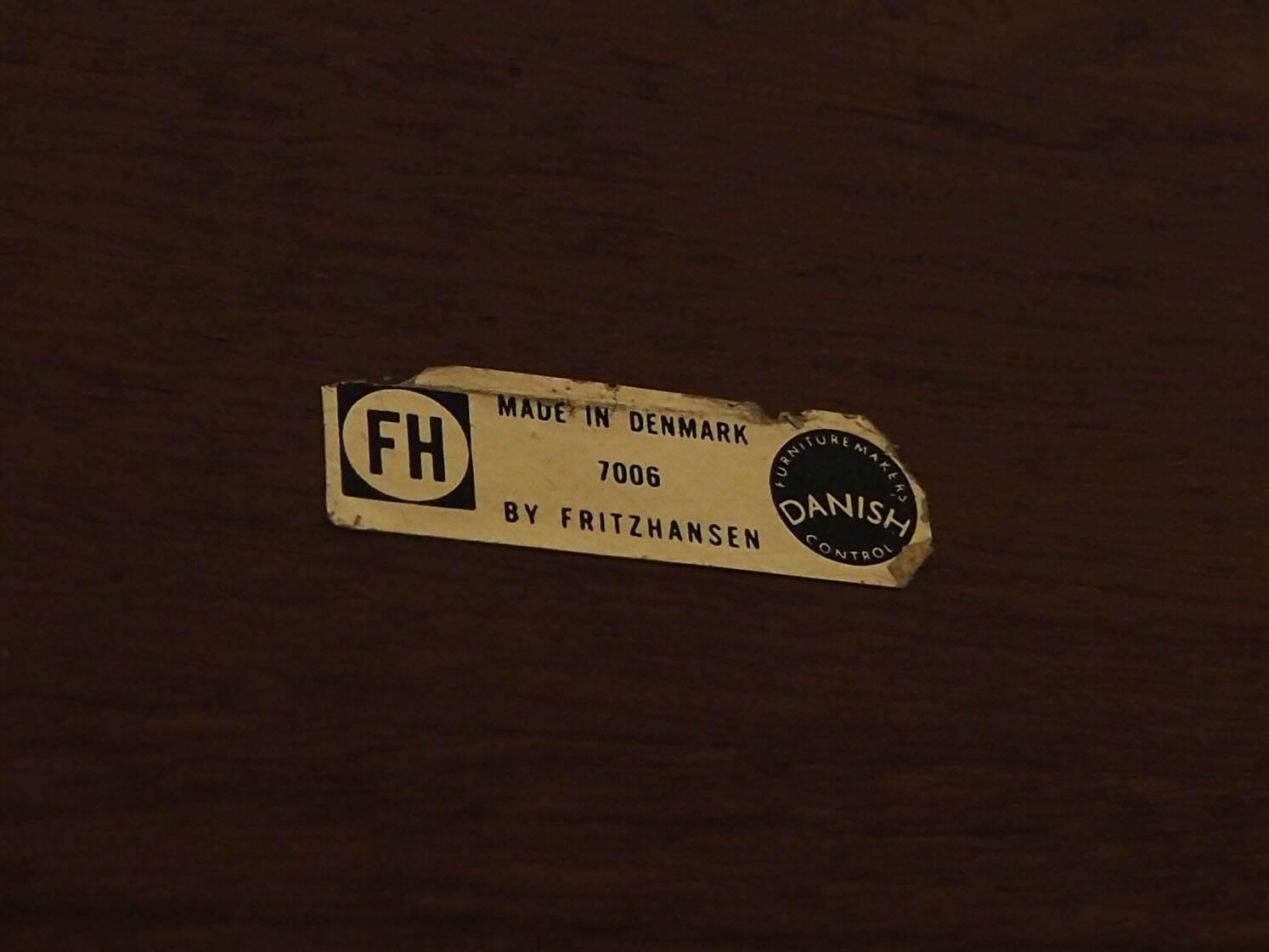 Table basse en teck, design danois, années 1970, fabricant : Fritz Hansen