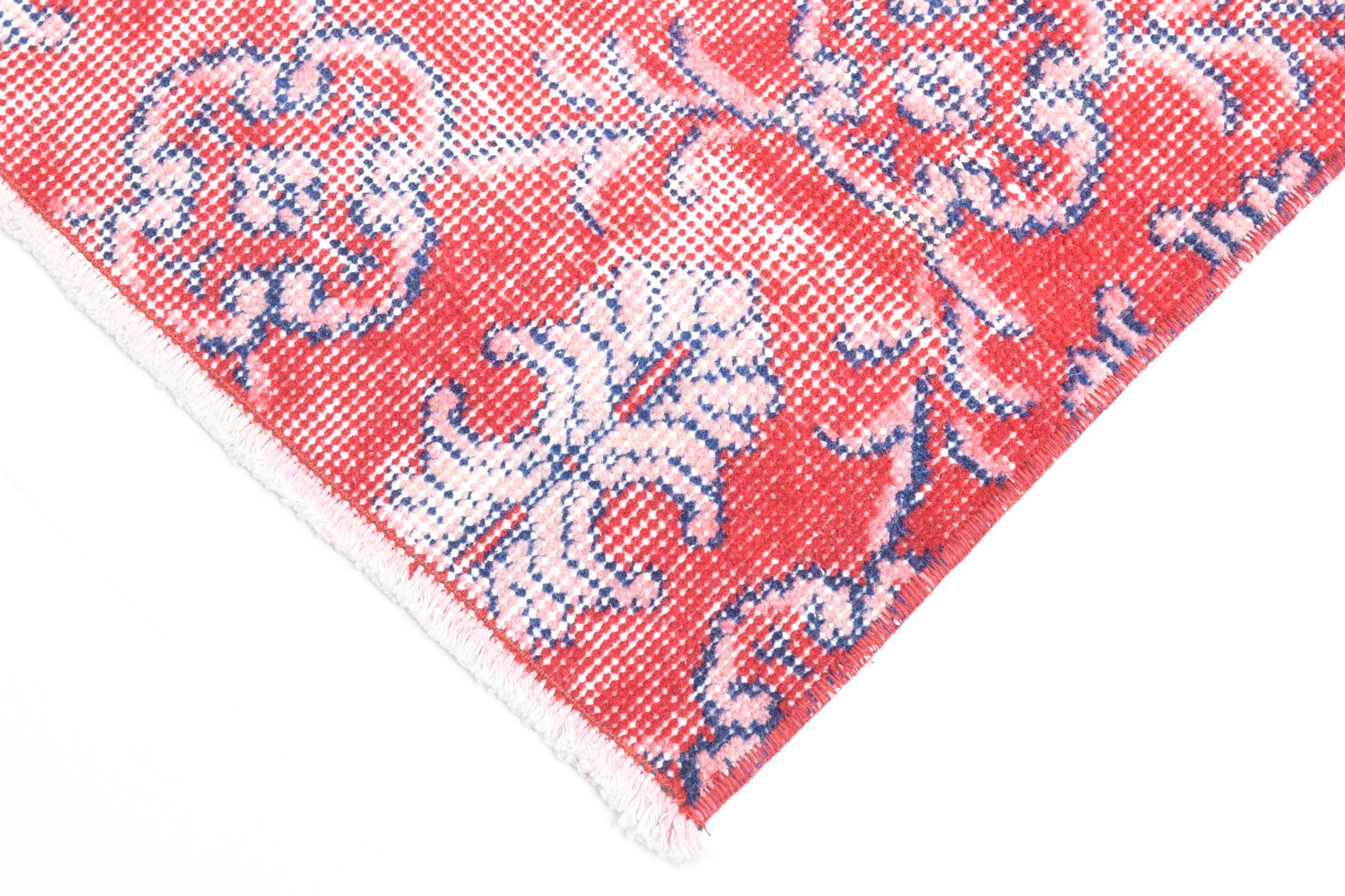 2x8 red classic vintage runner rug, 245x73cm