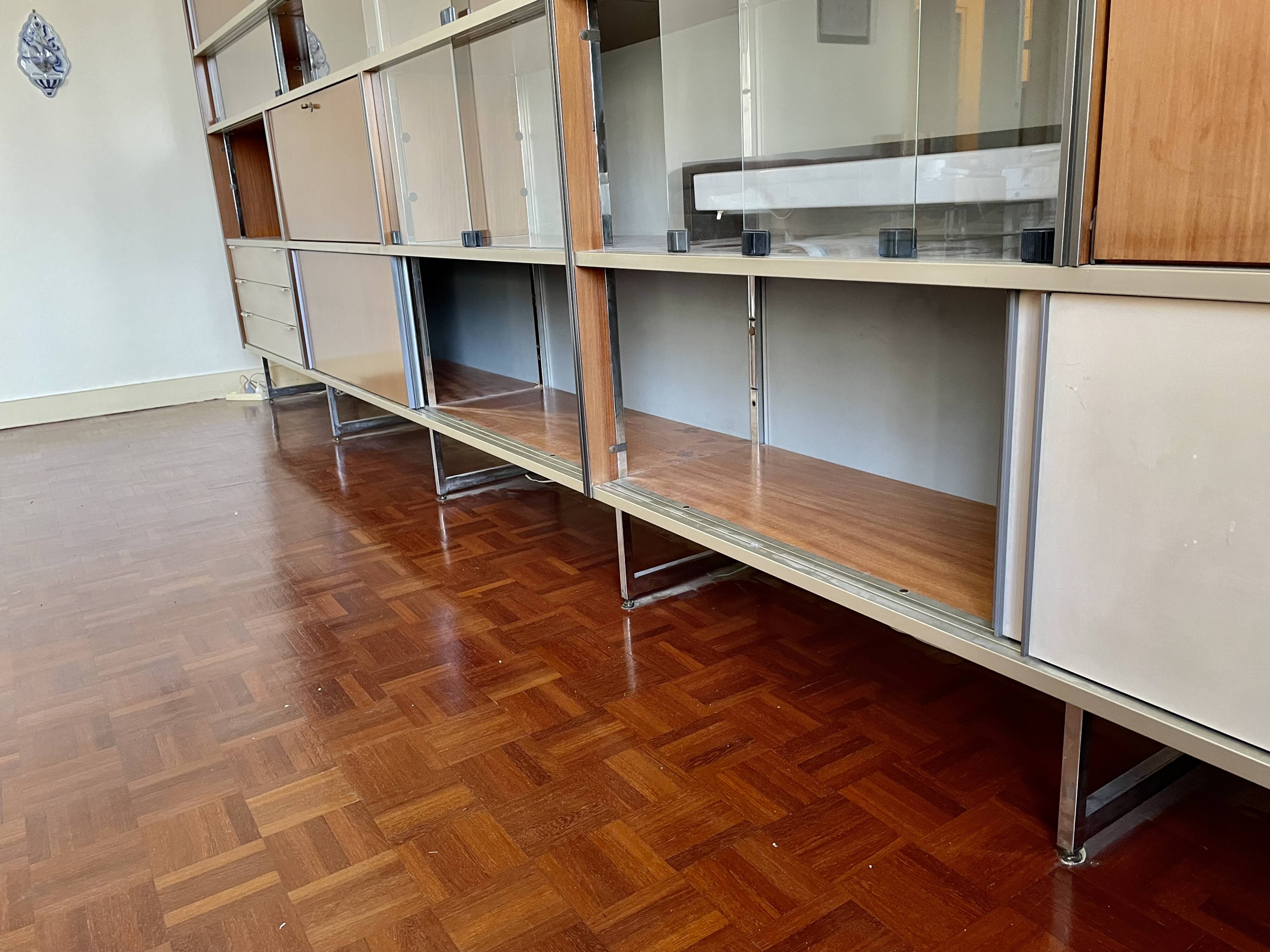 Storage unit, modular bookshelf by Georges Frydman, EFA edition, 1960s.