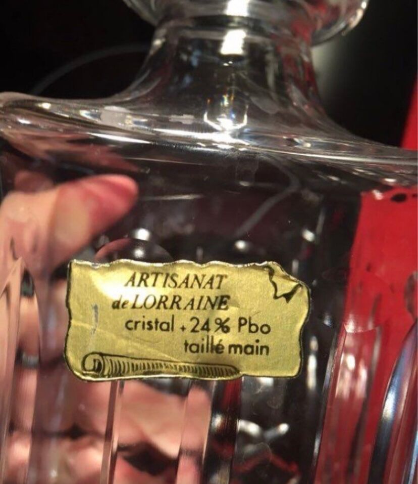 Baccarat crystal whiskey decanter