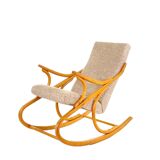 Vintage rocking chair by michael thonet for ton, 1960s