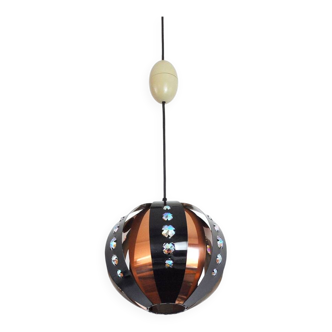 Danish copper pendant by Werner Schou for Coronell, 1970s