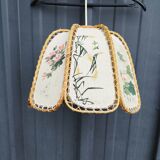 Suspension lampshade fabric vintage japanese pattern