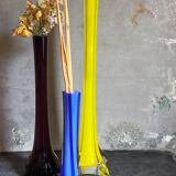 Trio de soliflores en verre étiré anciens
