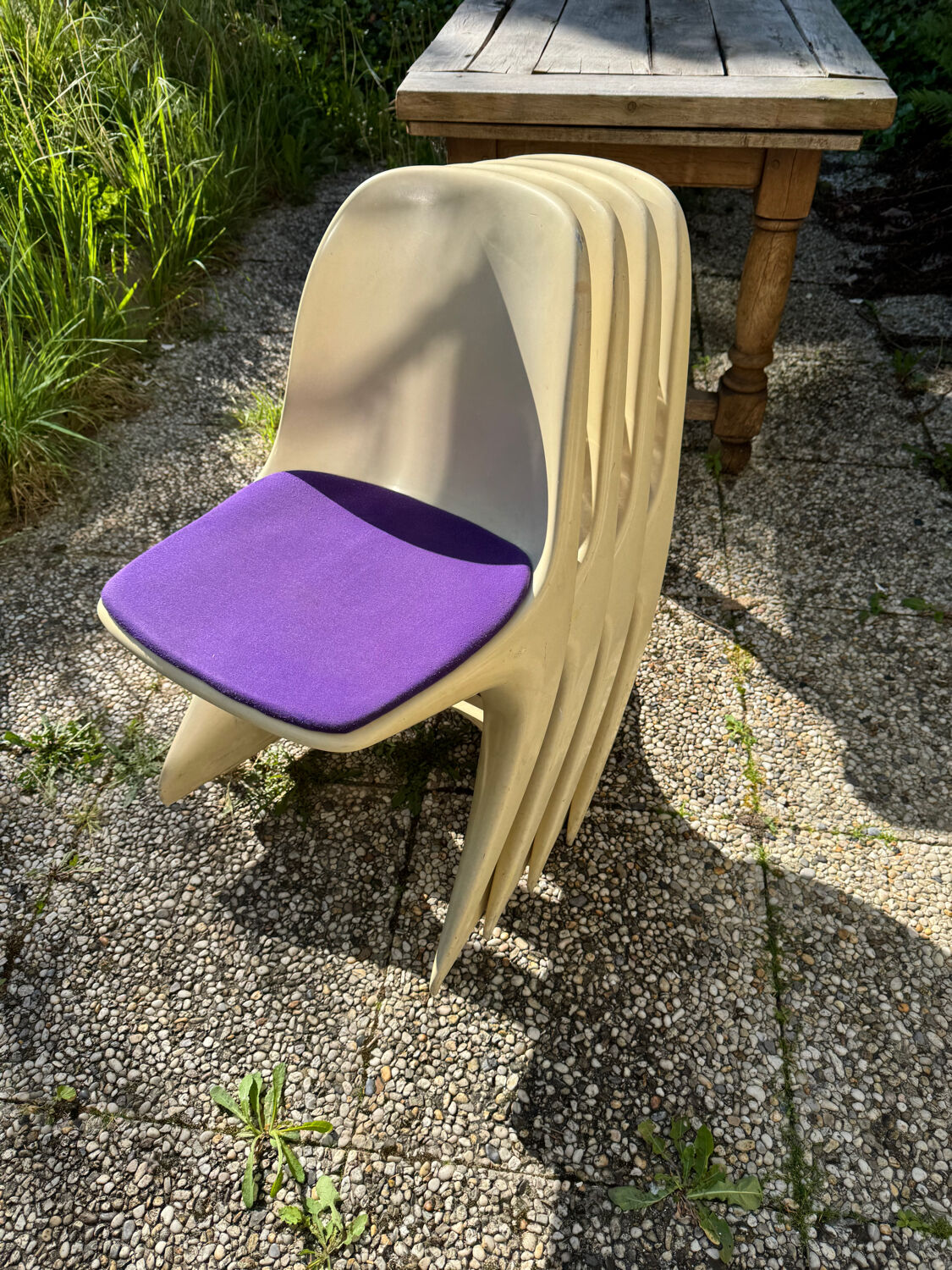 Set of 4 "casalino" chairs by alexander begge