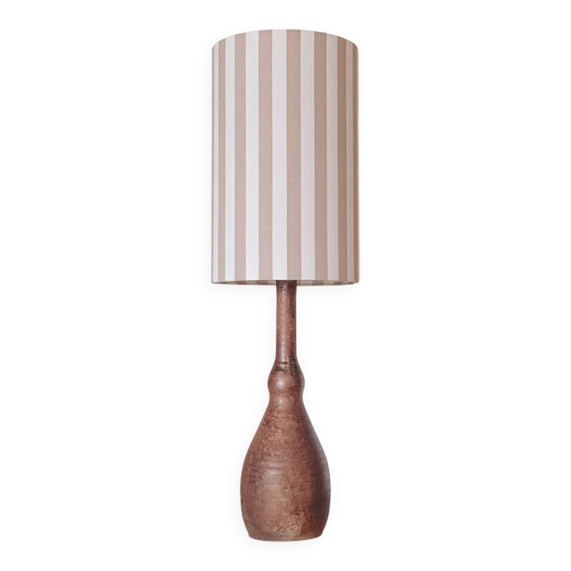 Large table lamp in stoneware