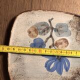 Square ceramic plate – signed Gustave Reynaud (Atelier Ratte)