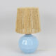 Lampe boule bleue mouchetée