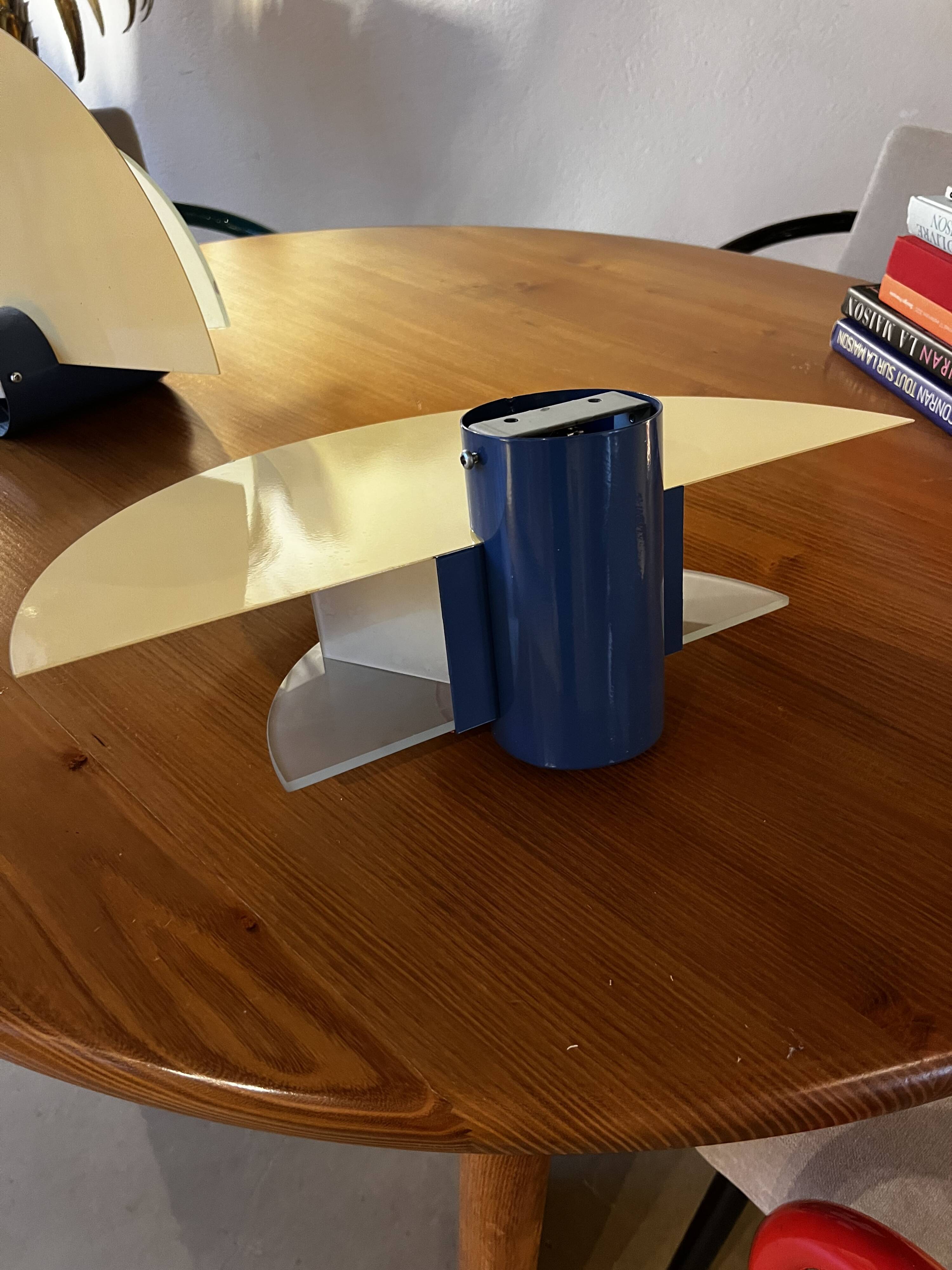 Pair of wall lights, Arlus, 1980