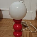 Lampe bilboquet globe 1970