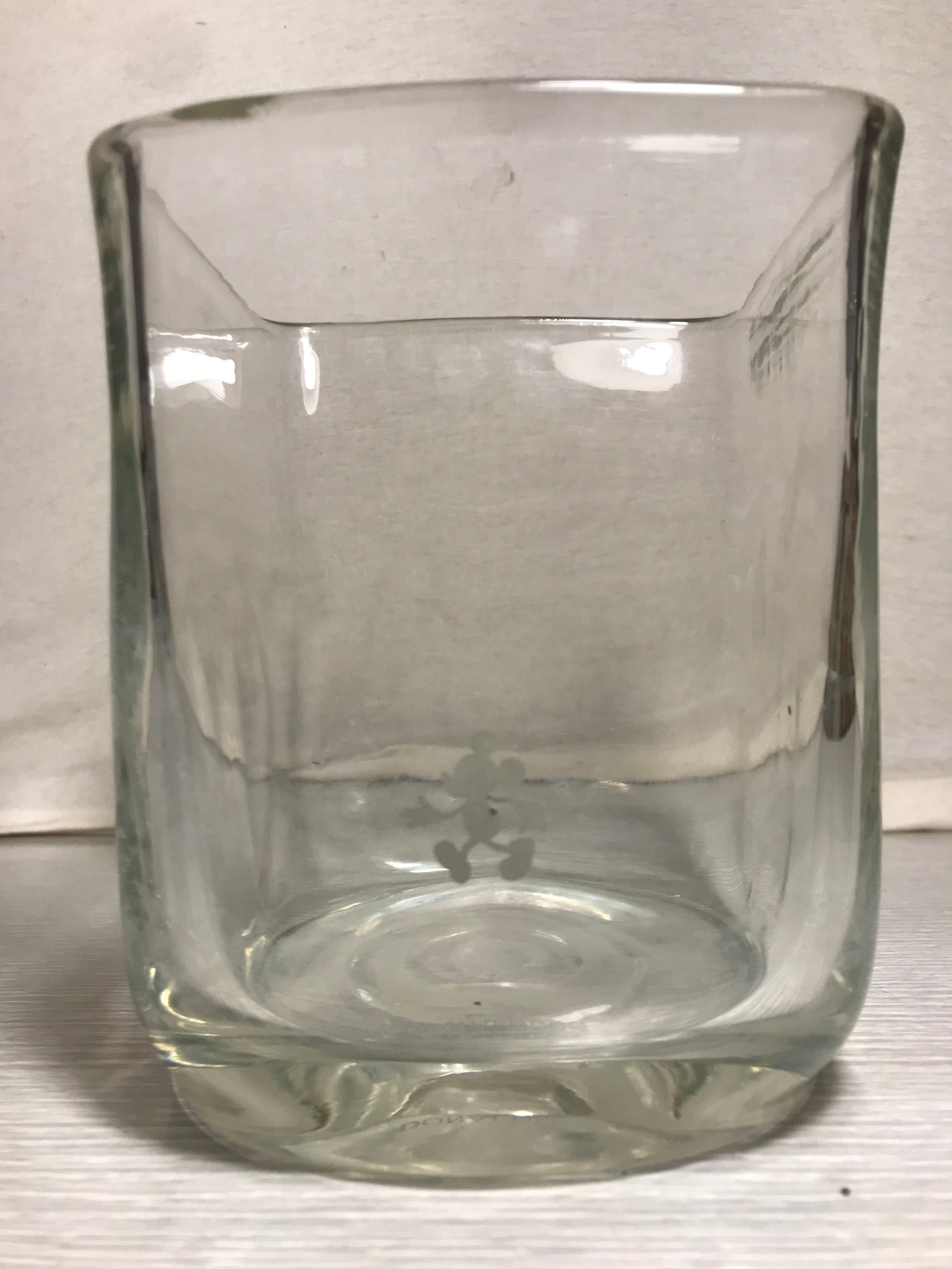 Ancient DONALDSON Disney Glass Mold Mickey Engraved Vintage