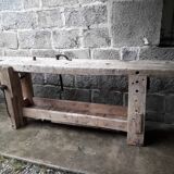 Old in solid beech workbench 237 cm