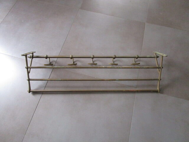Brass coat rack