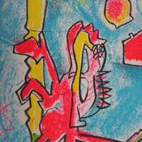 Roberto matta: surrealist creature - original lithograph