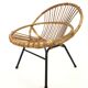 Fauteuil vintage en rotin par Dirk van Sliedregt Rohe Noordwolde 1960 aux Pays-Bas