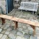 Long wooden farm bench 185cm
