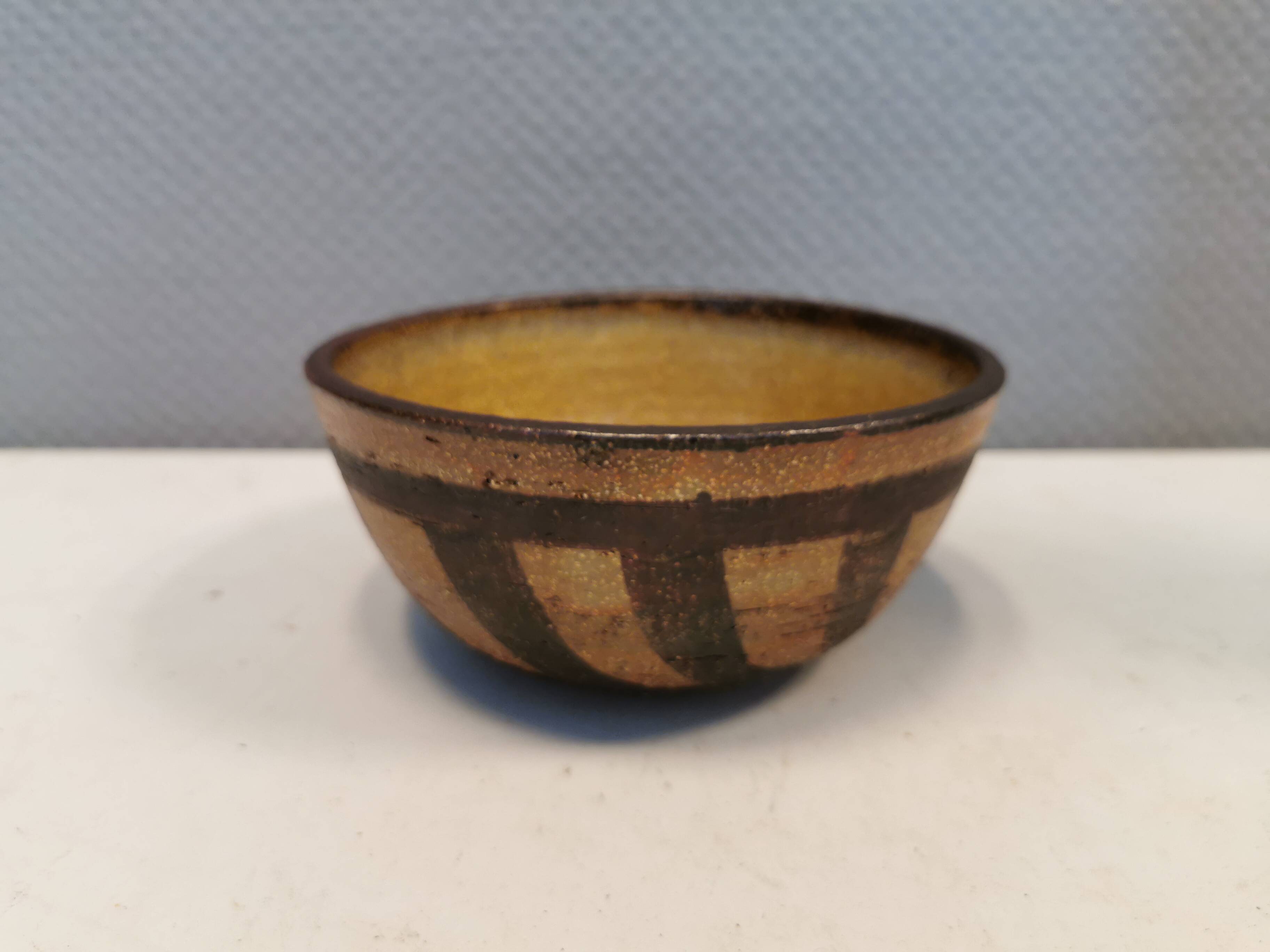 Ceramic bowl designed by Noomi Backhausen for Søholm Denmark in the 1960s.