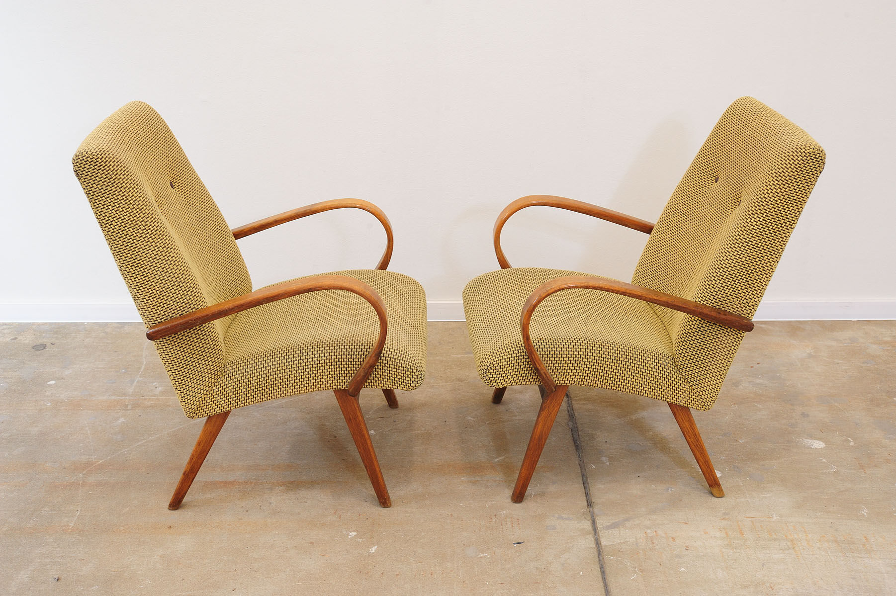 Pair of midcentury armchairs by Jaroslav Šmídek, 1960´s