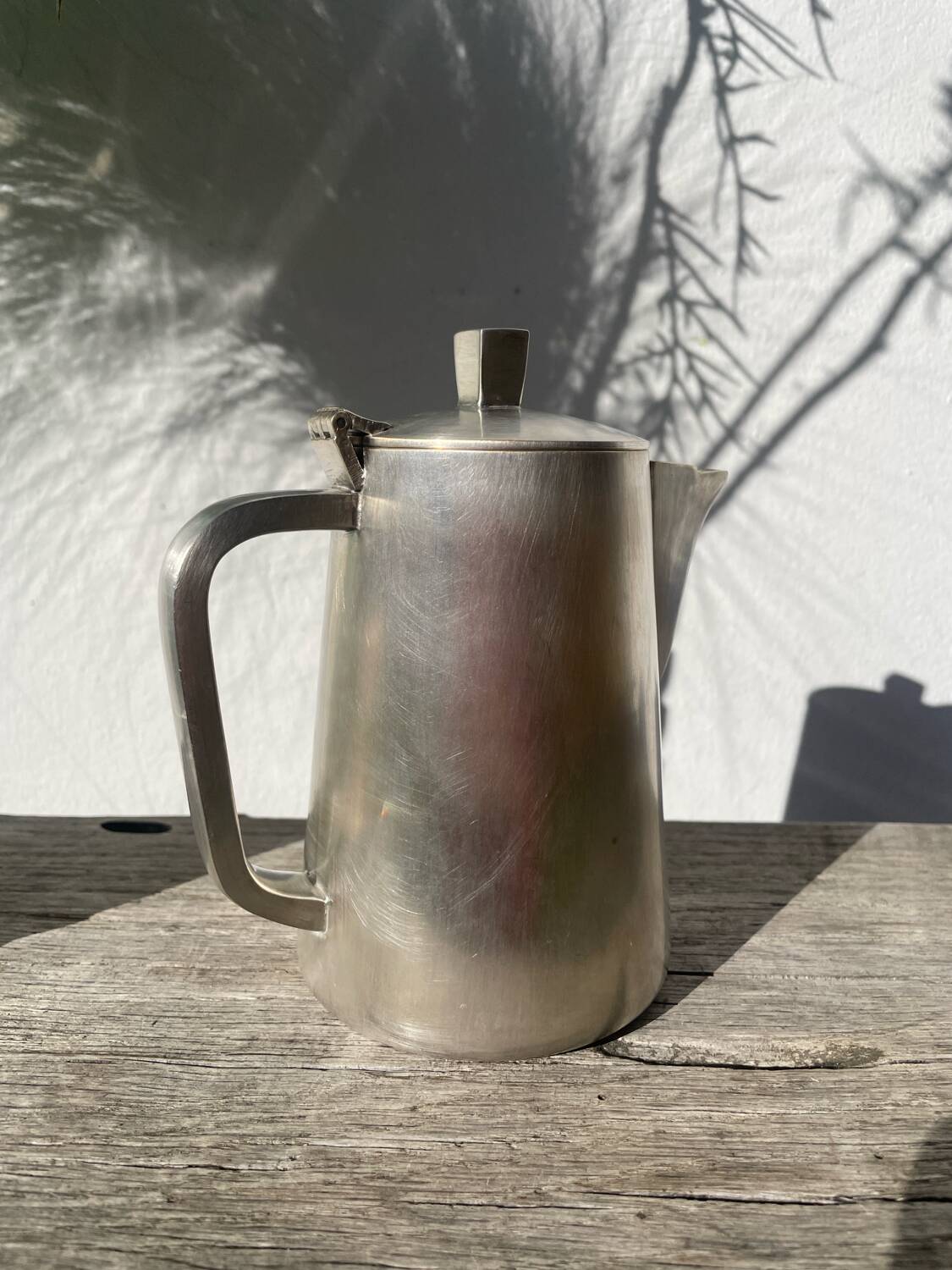 Art Deco silver-plated metal teapot