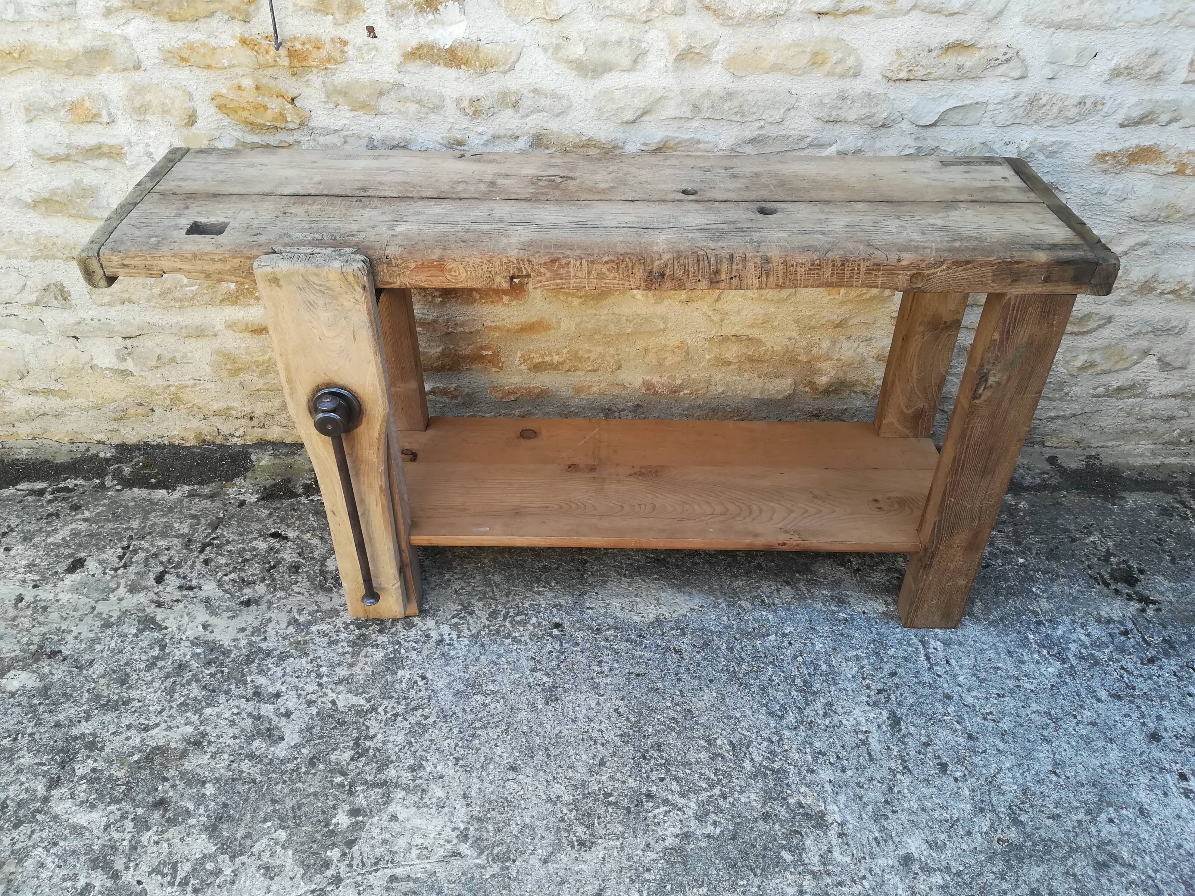 Oak workbench