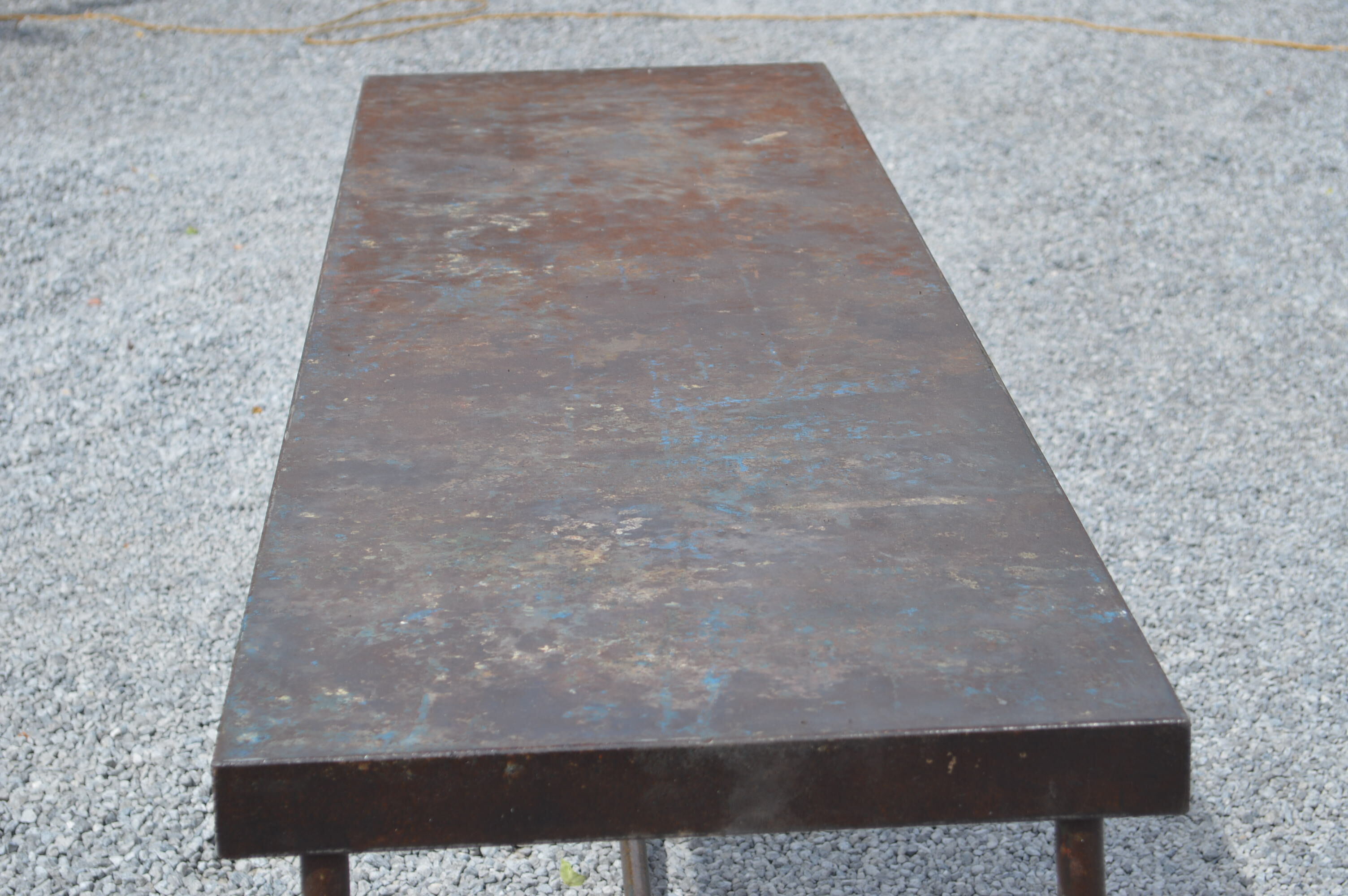 Industrial iron console