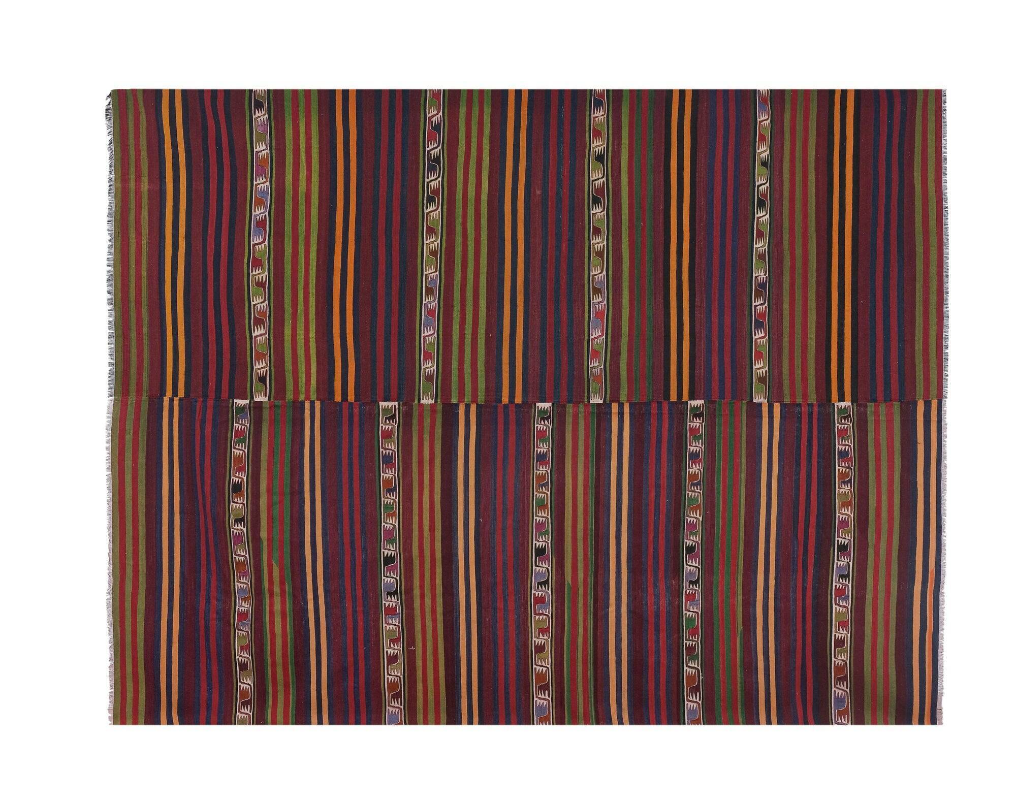 Tapis Kilim turc vintage tissé main