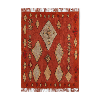 Berber carpet 150 x 200 cm red