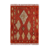 Tapis berbere 150 x 200 cm rouge