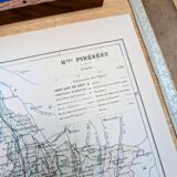 Map of the Hautes-Pyrénées, printed in 1889.