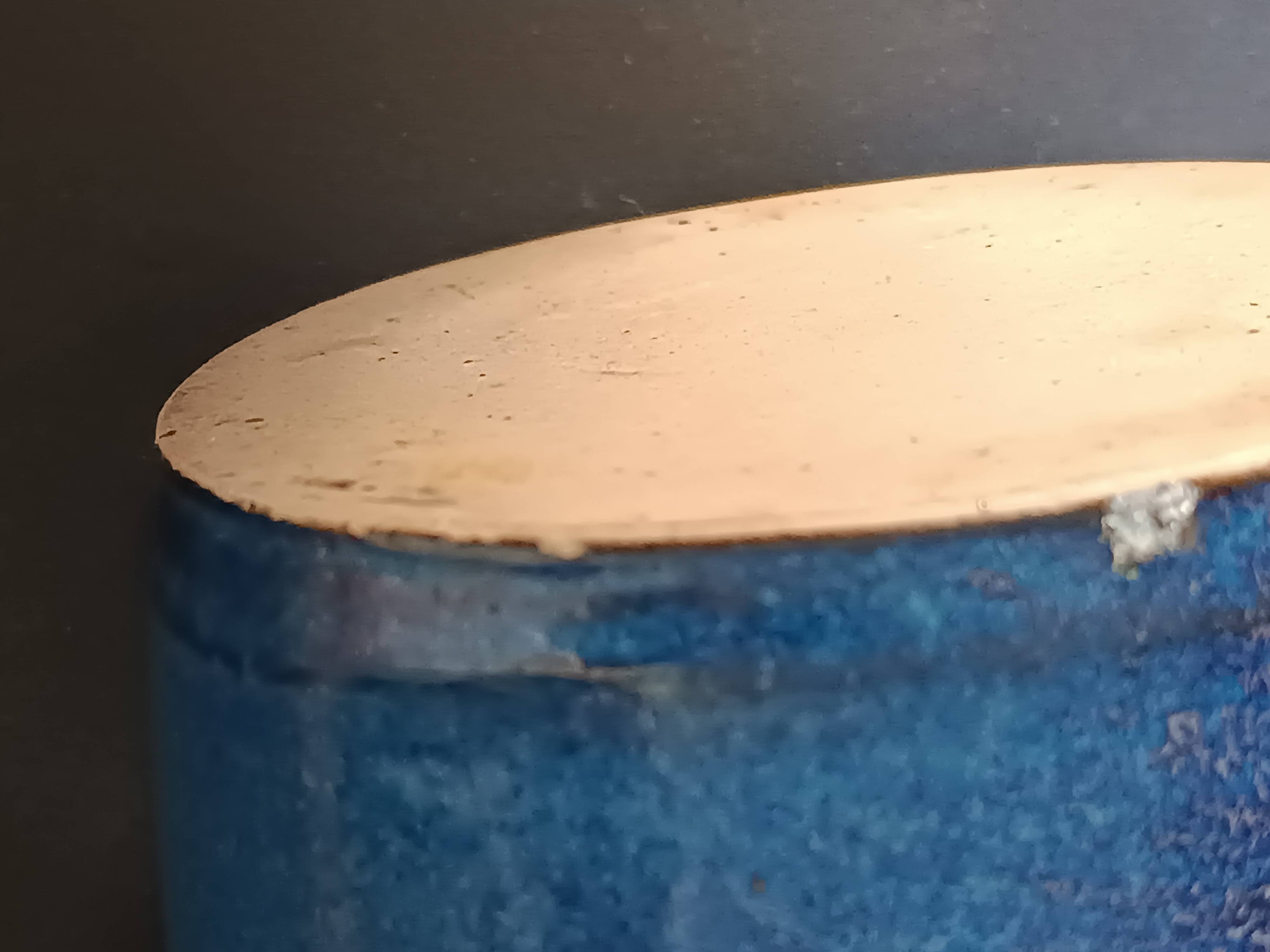 Blue stoneware jug La Combe du Lac Lamoura