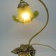 Lampe en laiton et tulipe signée "Vianne"