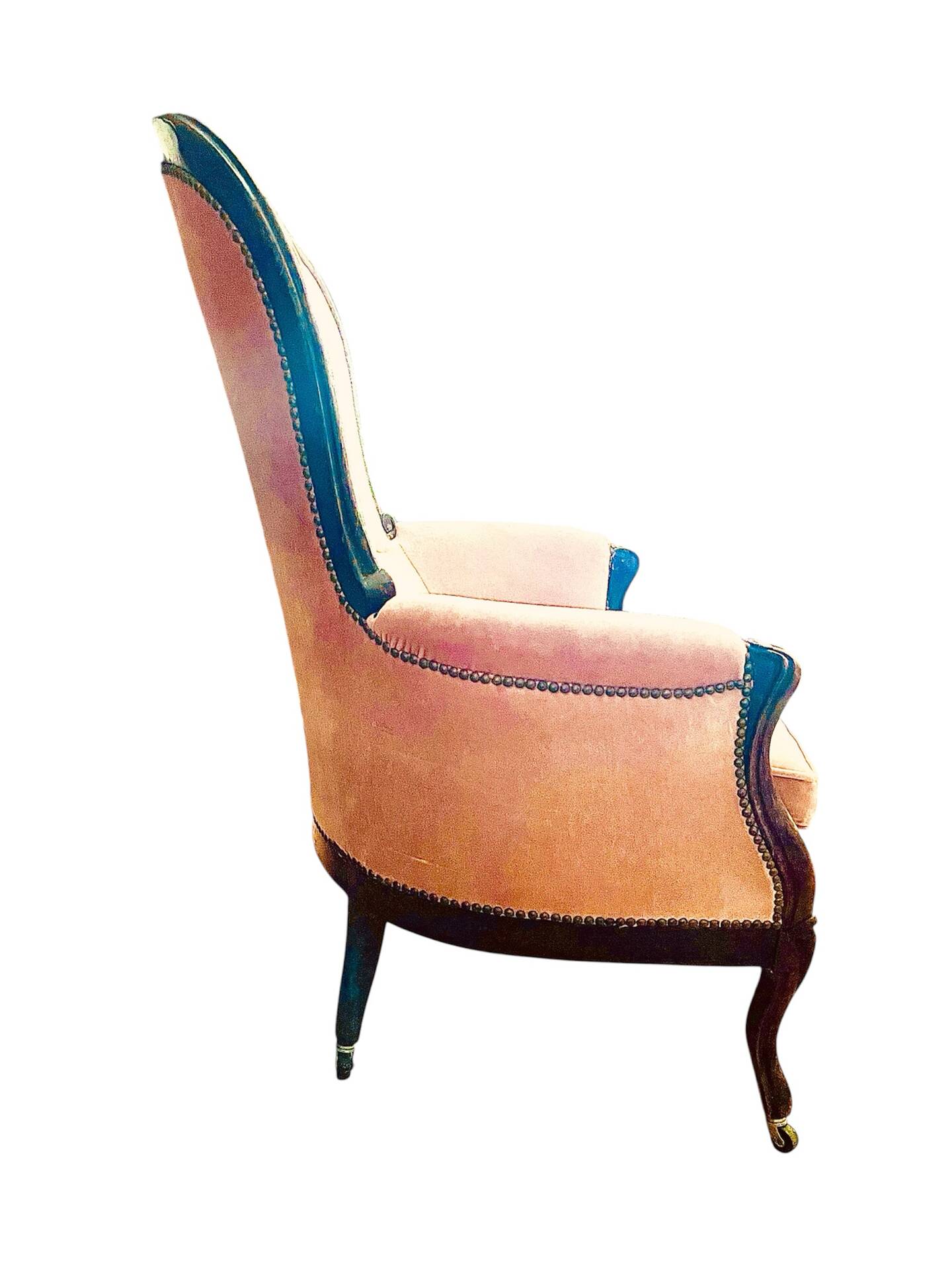 Set of a sofa and a Louis Philippe armchair.