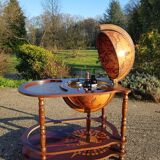 Coffee table bar world map