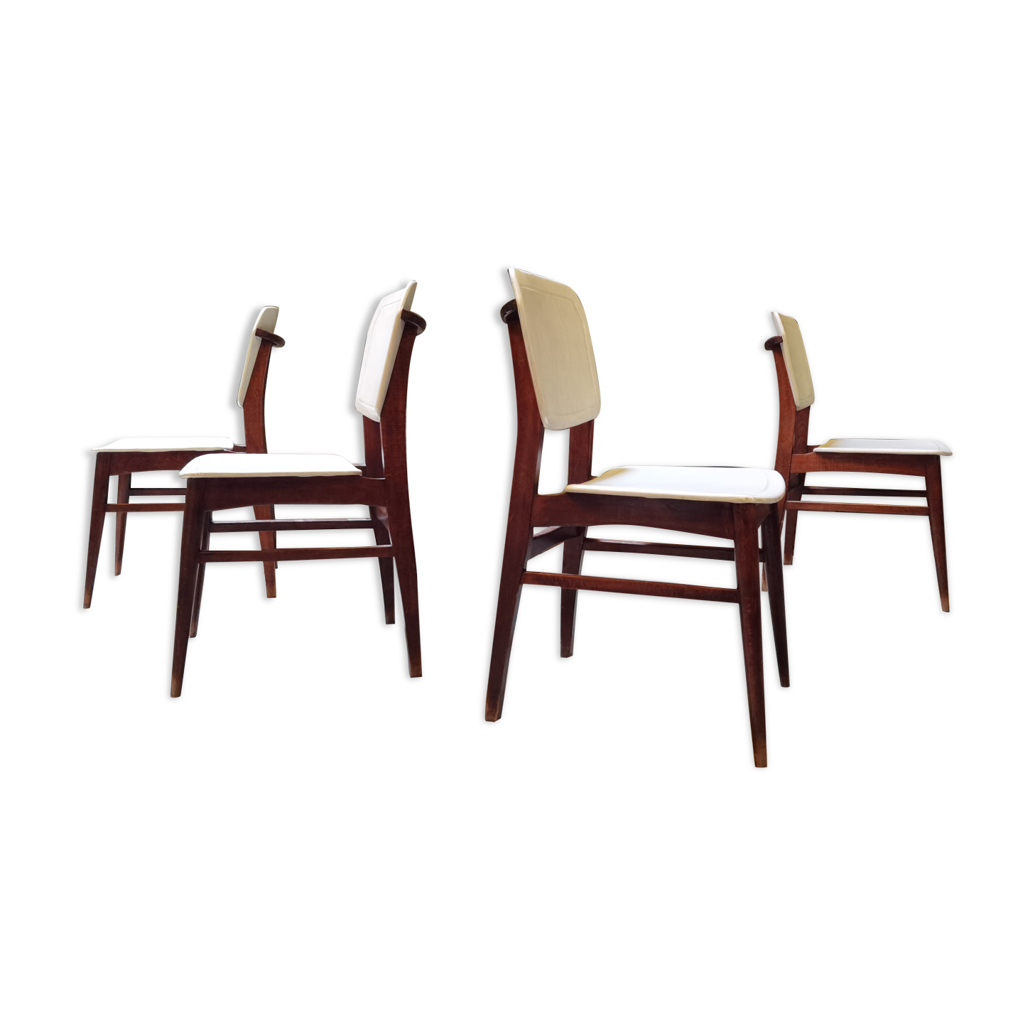 Lot de 4 chaises allemande Kondor Möbelwerk 1960