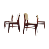 Lot de 4 chaises allemande Kondor Möbelwerk 1960