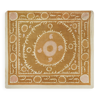 Vintage Turkish hand-knotted rug 124x136 cm