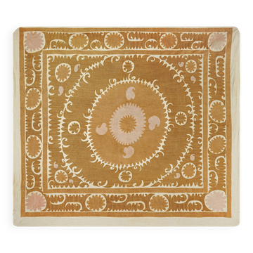 Vintage Turkish hand-knotted rug 124x136 cm
