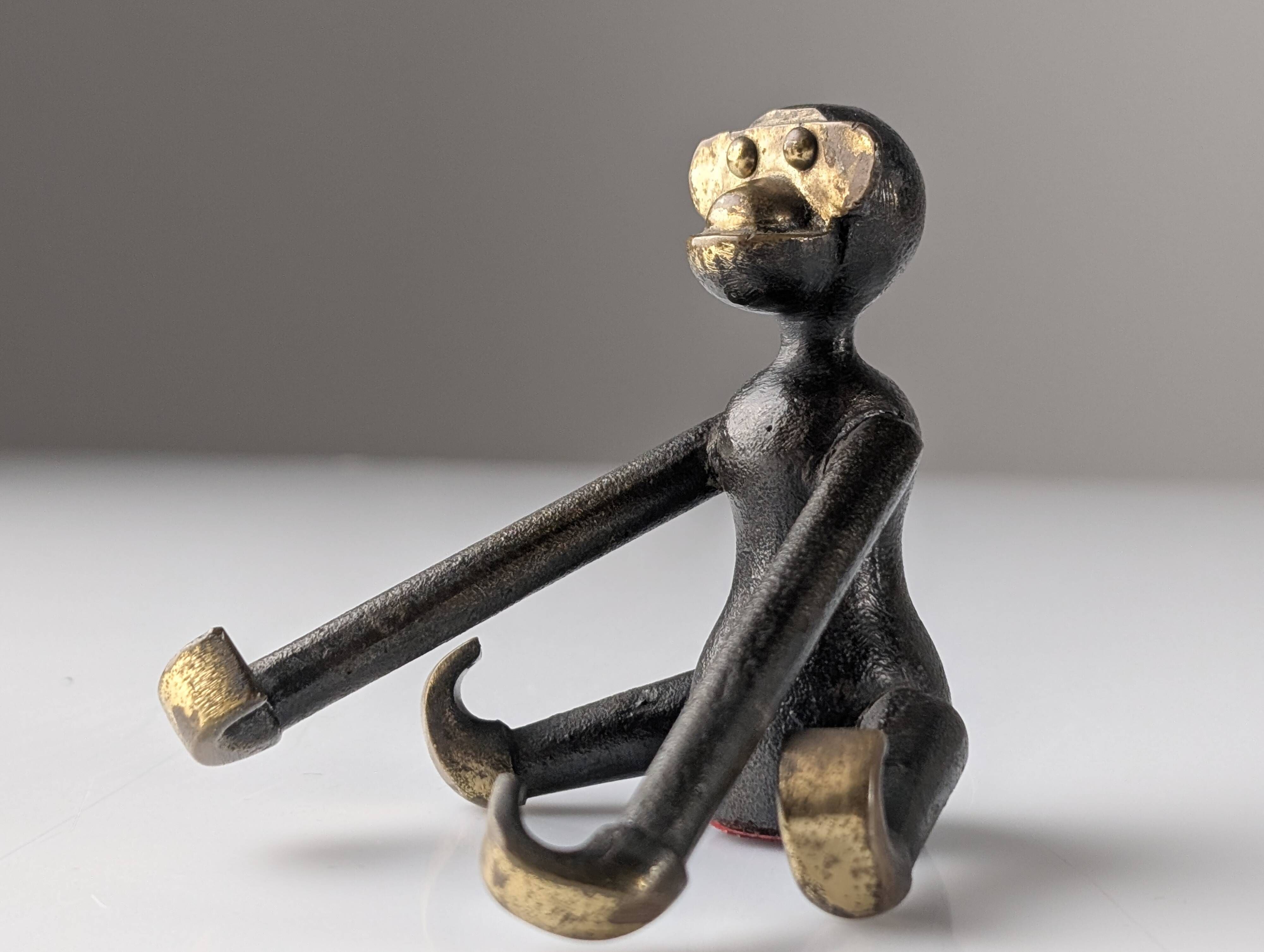 Kay Bojesen mid-century monkey, rare bronze version, Denmark, 1950s