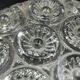 Glashütte Limburg vintage glass ceiling light rose