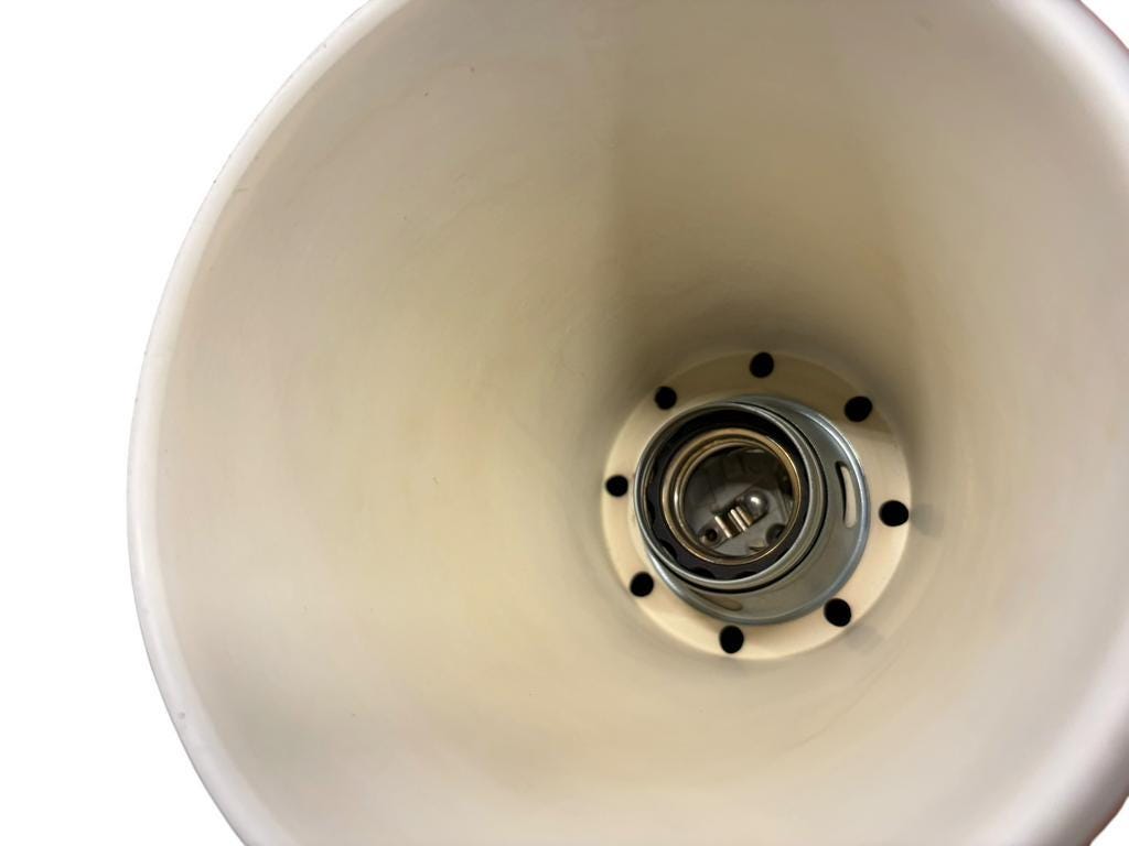 Vintage orange eye ball / suspension with 2 light points.