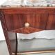 Dressing table art deco in mahogany mirror triptych
