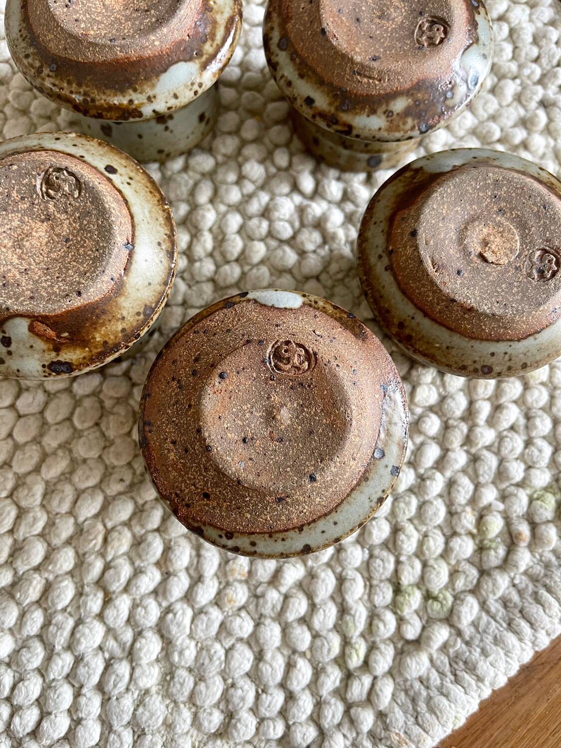 5 Gustave Tiffoche egg cups