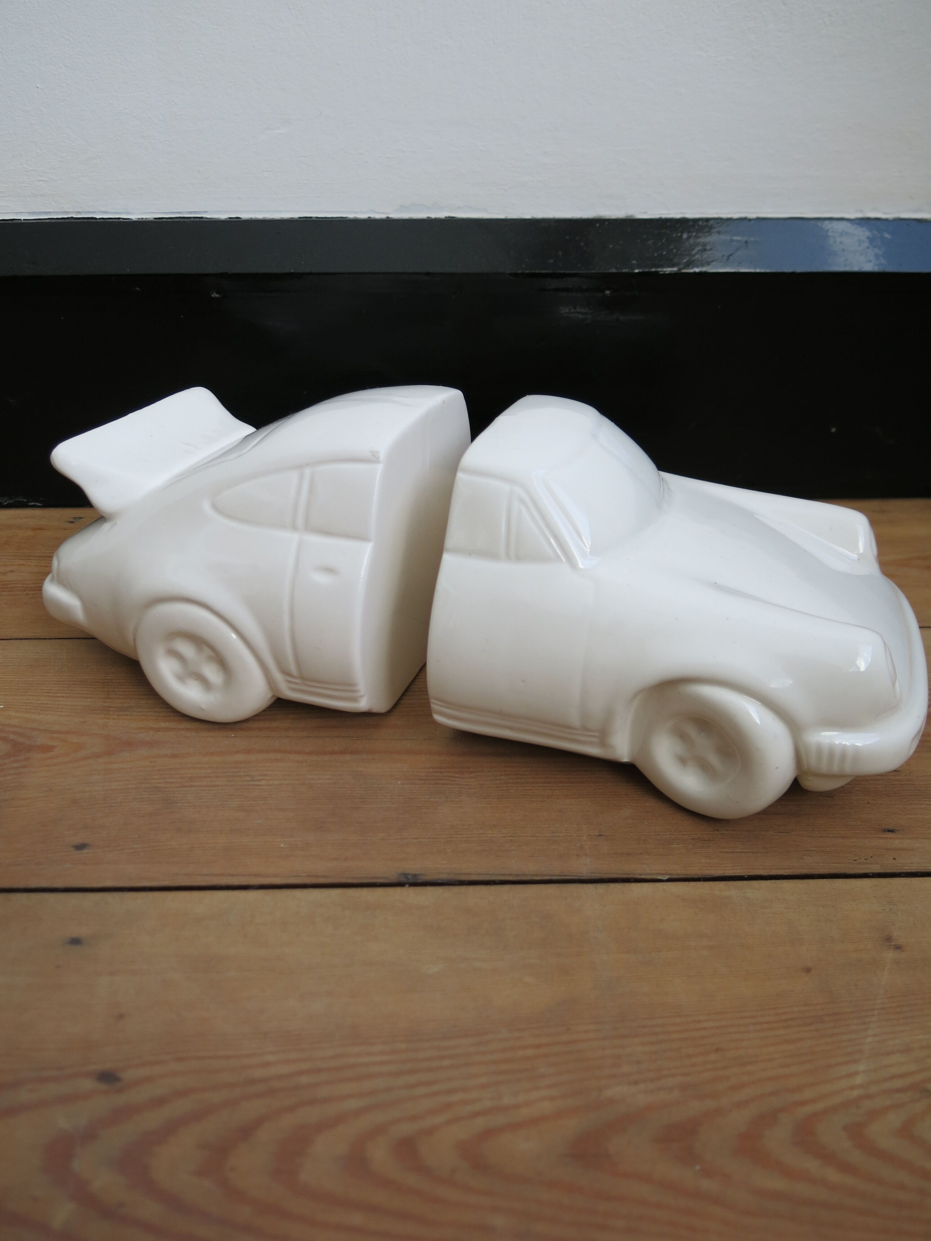 Paire de serre-livres vintage Porsche 911