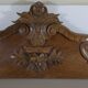 Old walnut pediment 124 cm