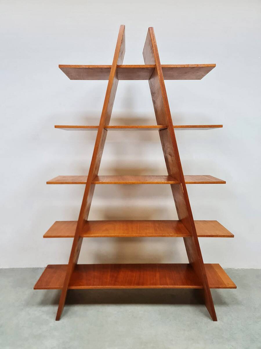 Vintage cabinet roomdivider shelves 'Pyramid'